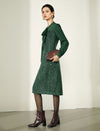 Classic Textured Fitted Dress