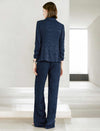 Navy Blue Textured Blazer