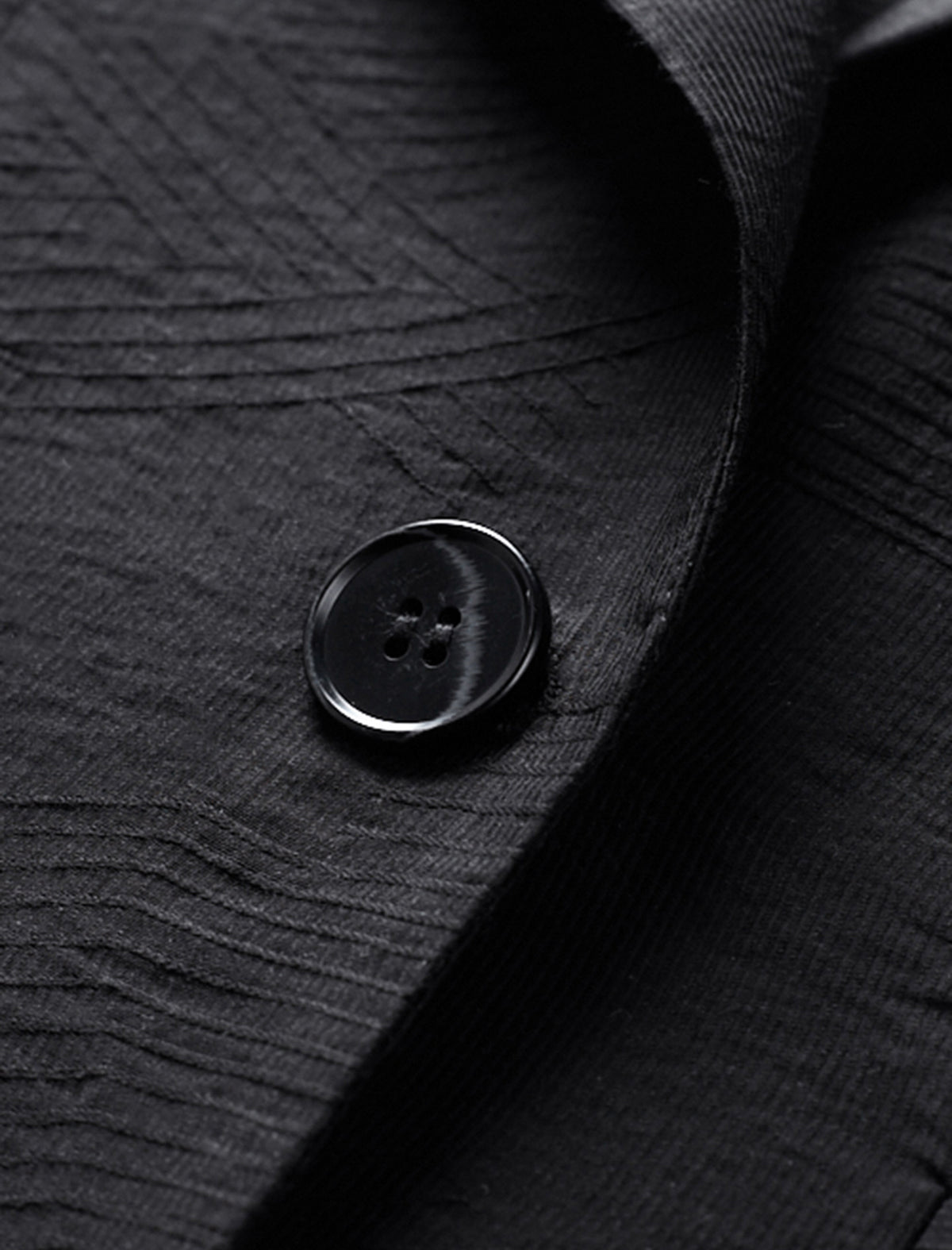 Tencel Ruched Sleeves Textured Tailored Blazer