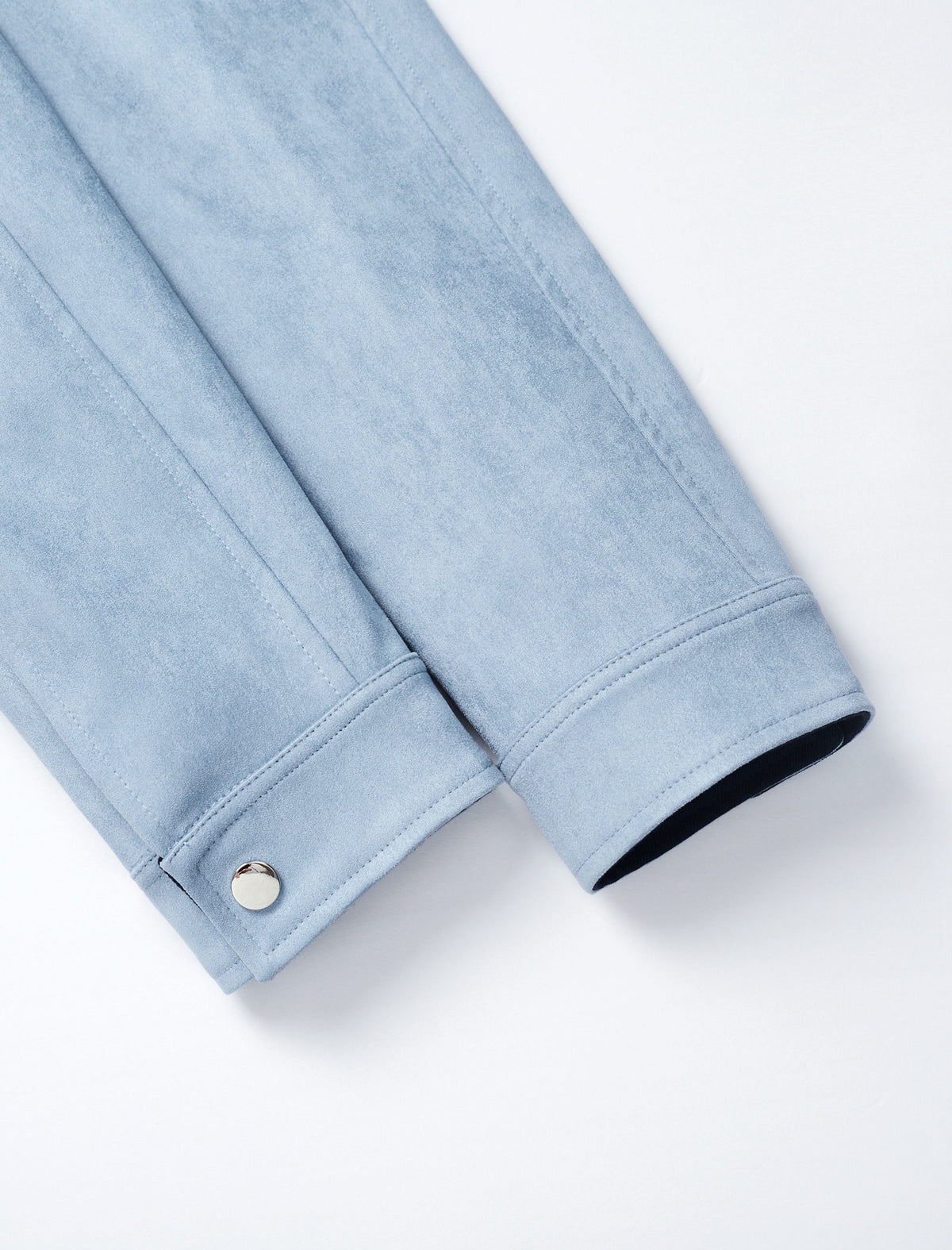 Blue Waist-Defining Vintage Trench Coat