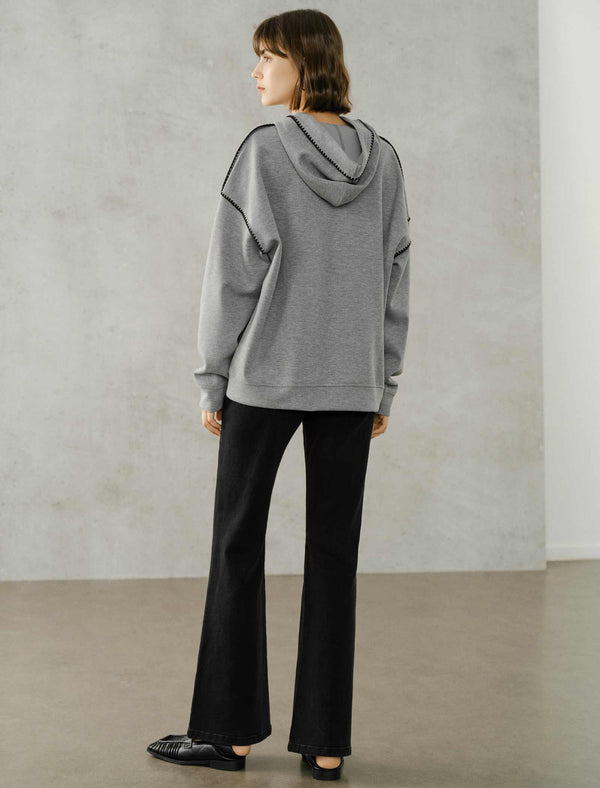 Contrast Stitch Hoodie