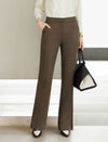 High-Rise Slim Bootcut Dress Pants