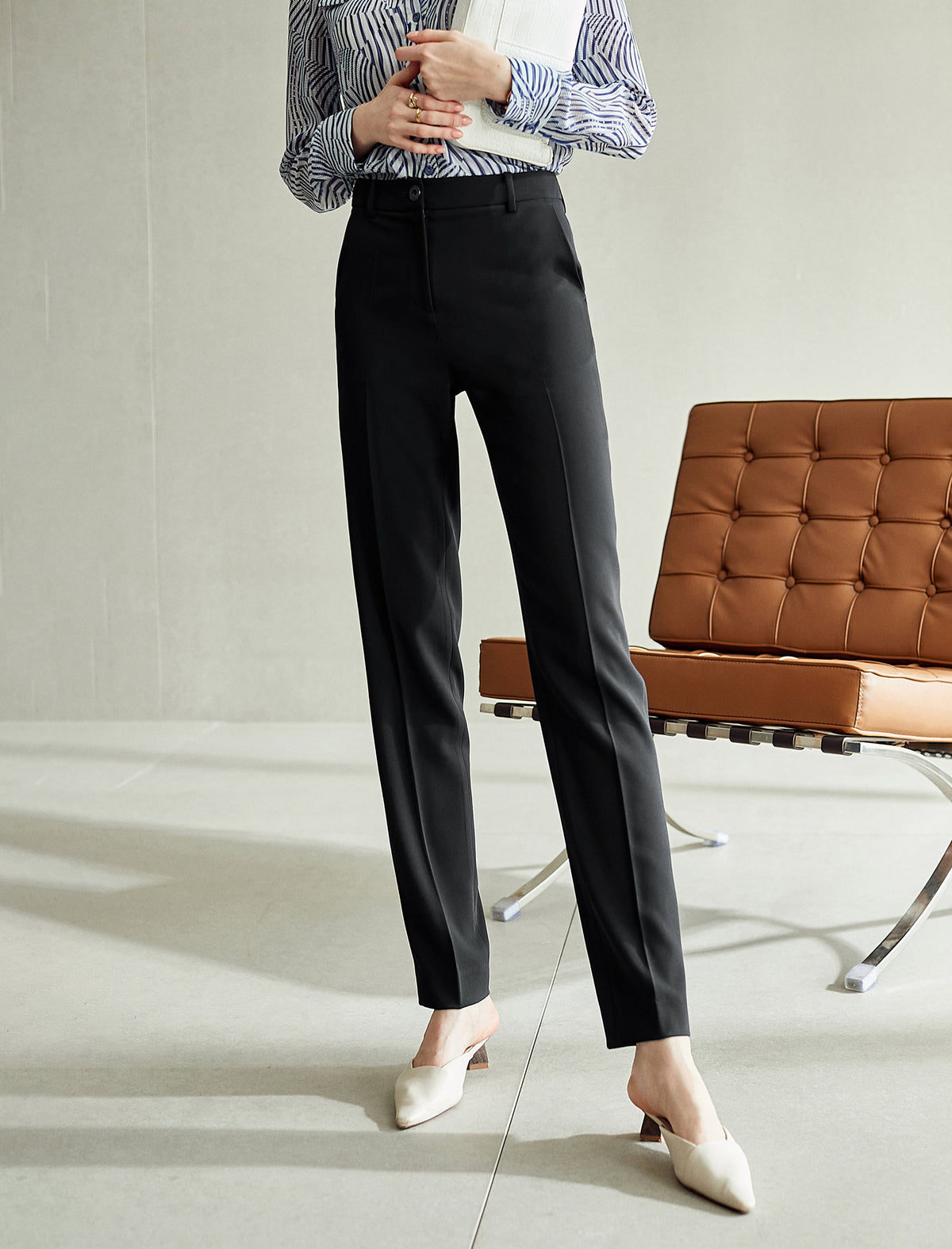 Classic Fitted Tailored Pants
