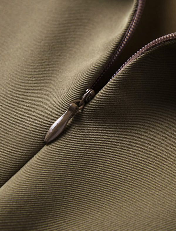 Asymmetrical Professional Midi Pencil Skirt