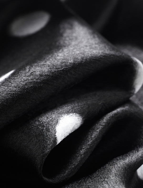 Polka Dot V-Neck Blouse