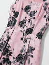 Blush Floral Sleeveless Midi Dress