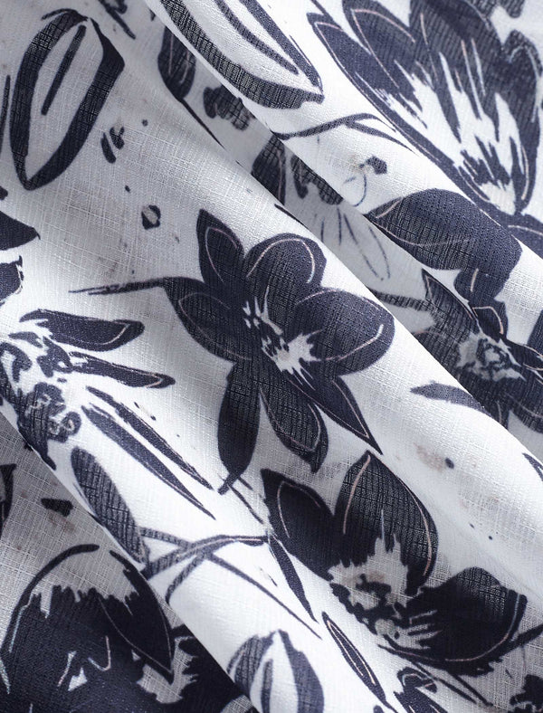 Floral Print Button Down Shirt