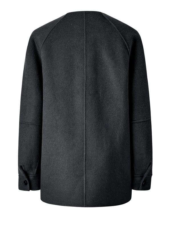 Charcoal Grey Wool Blend Coats