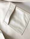 Beige PU Leather Pocket Detail Trench Coat