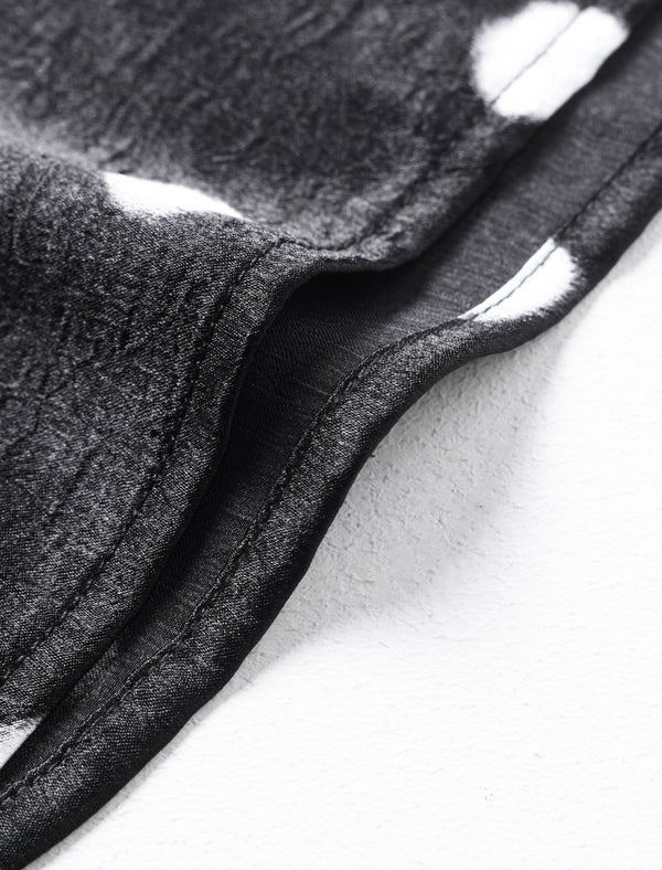 Polka Dot V-Neck Blouse