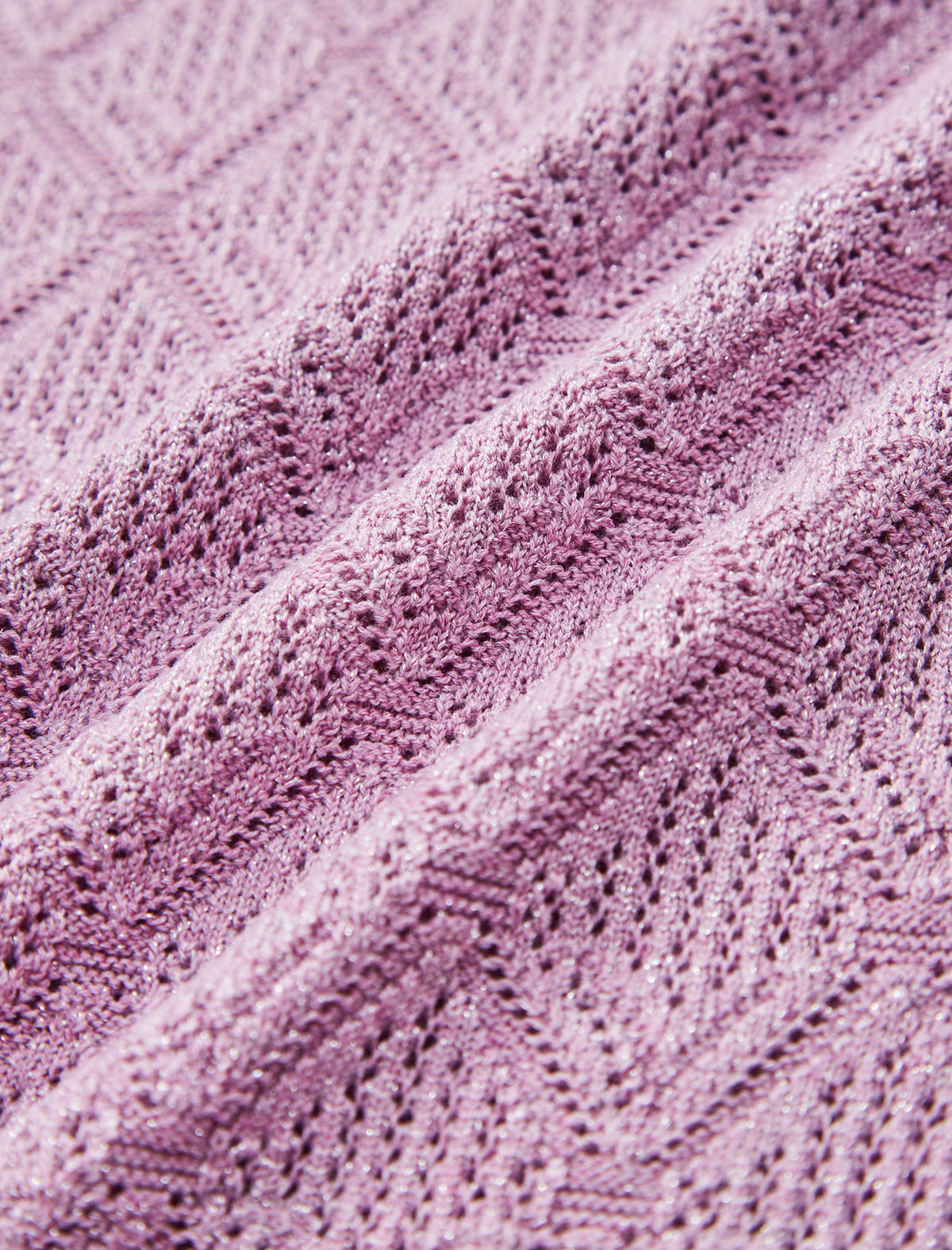 Diamond Open Knit Sleeveless Top