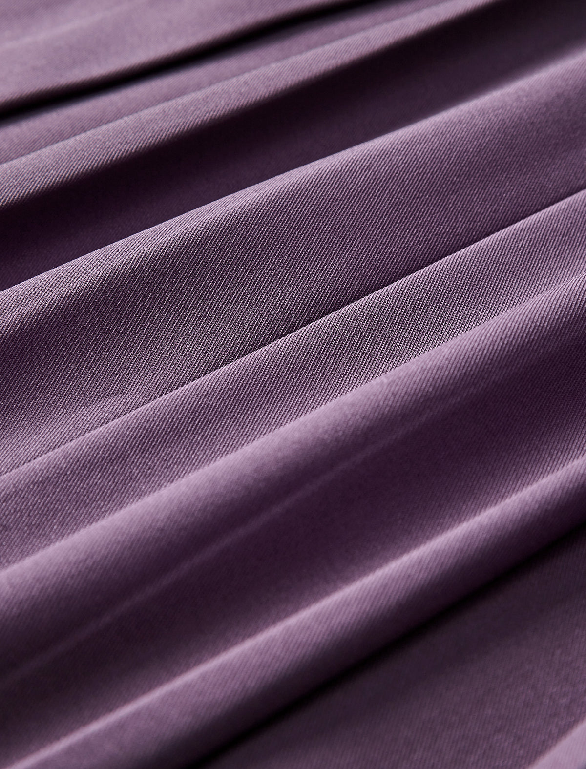 Purple Pleated Midi Skirt