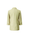 Notch Lapel 3/4 Sleeve Office Blazer