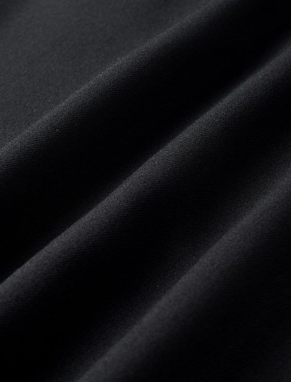 Black Slim Fit Professional A-Line Midi Skirt