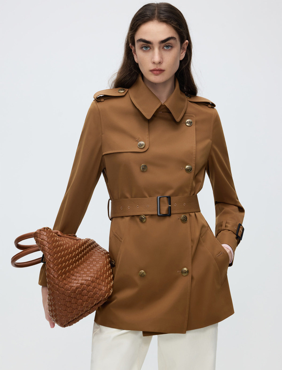 Classic Double-Breasted Trench Coat