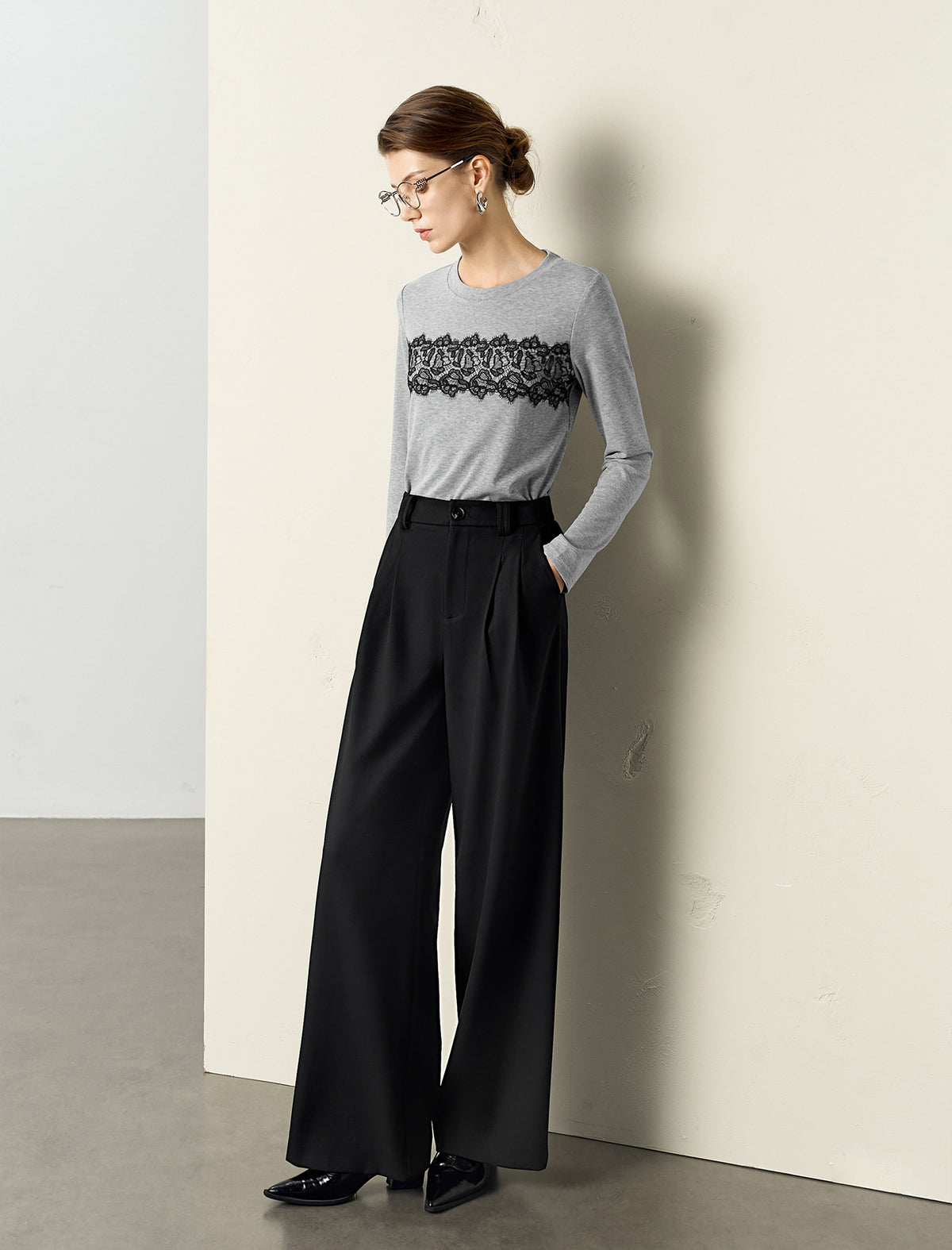 High-Waist Wide Leg Pants