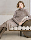 All-Over Sequin Turtleneck Midi Dress