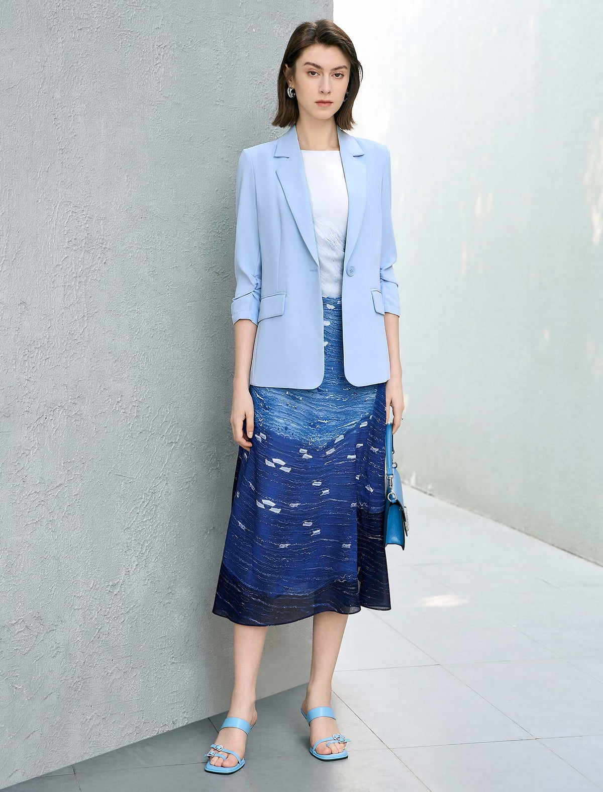 The Starry Night Sleeveless Midi Dress