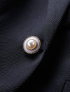 Pearl Button Slim Fit Lapel Blazer