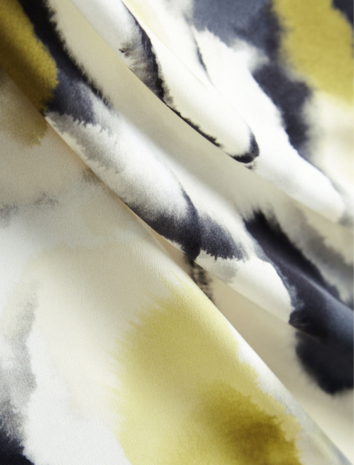 Abstract Print Flared A-Line Midi Skirt