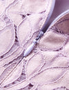 Lilac Floral V-Neck Lace Dress