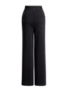 High‑Waist Solid Wide‑Leg Trousers