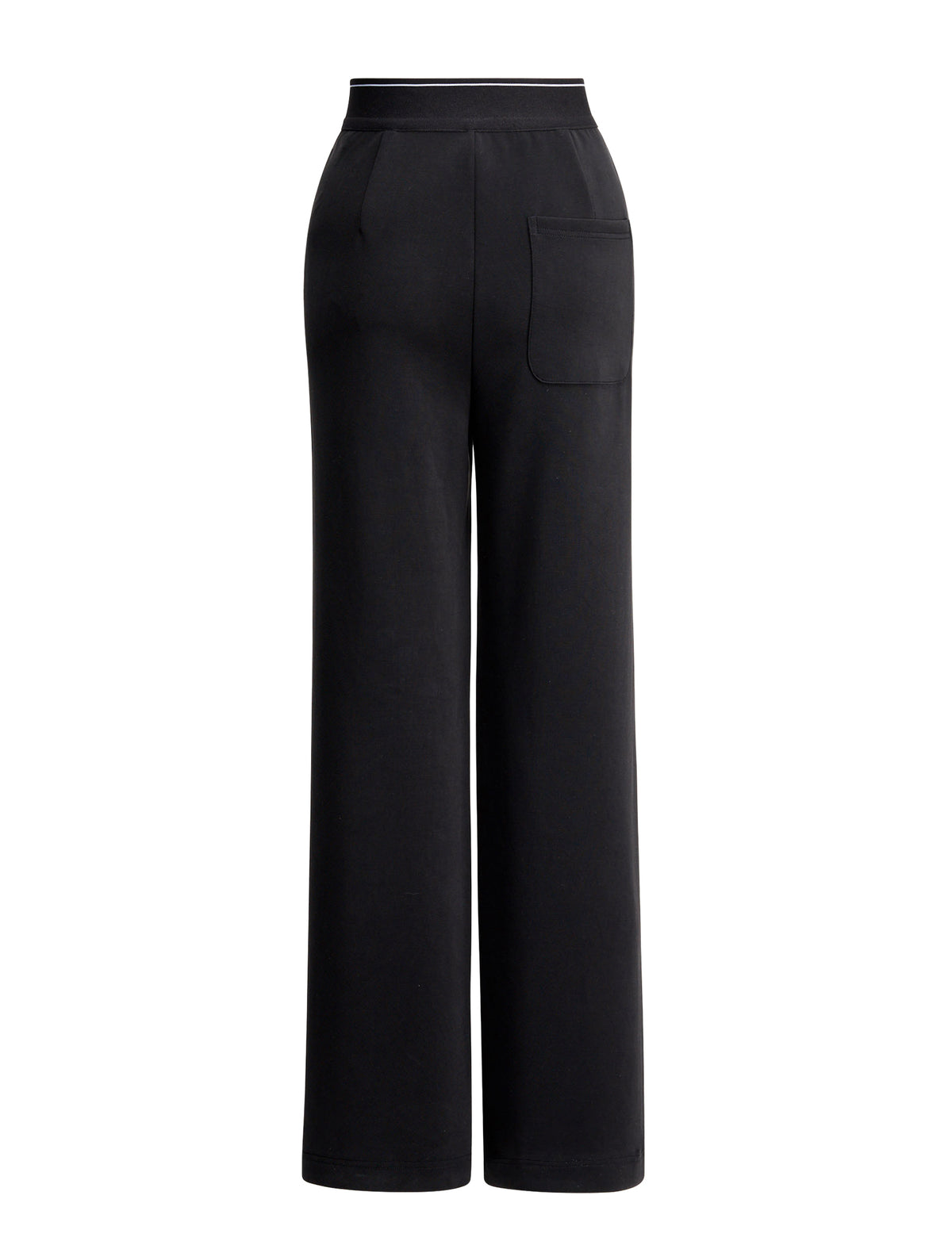 High‑Waist Solid Wide‑Leg Trousers