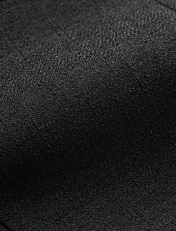 Black Structured Minimalist Professional Blazer