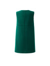 Wool Blend Knit V-Neck Sleeveless Dress