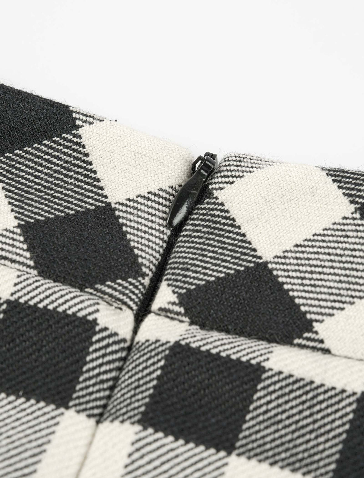 Plaid High-Waist Vintage Mini Skirt