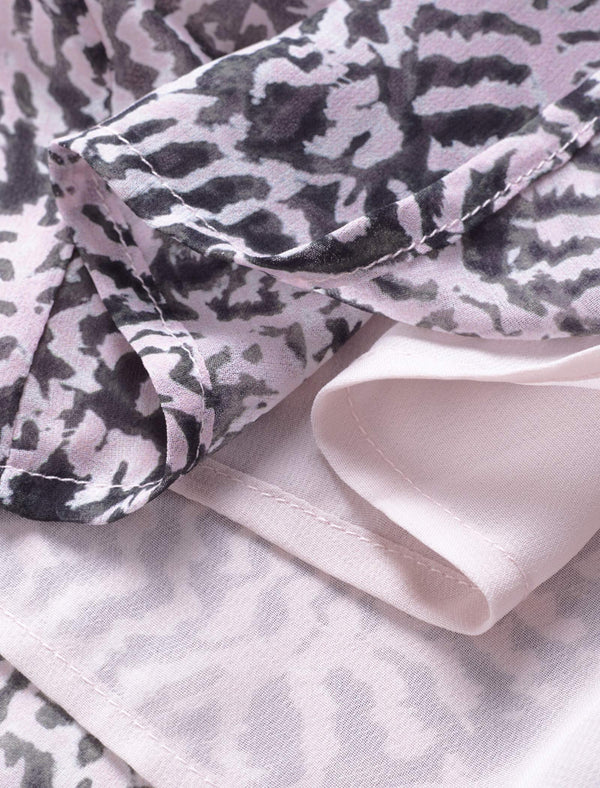 Bow Tie Detail Ruffle Sleeve Blouse