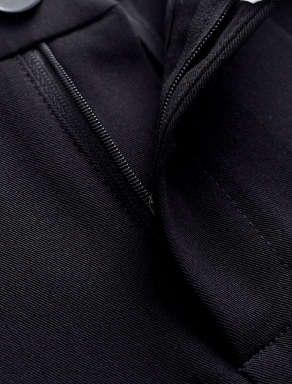 Classic Black Wide-Leg Pants