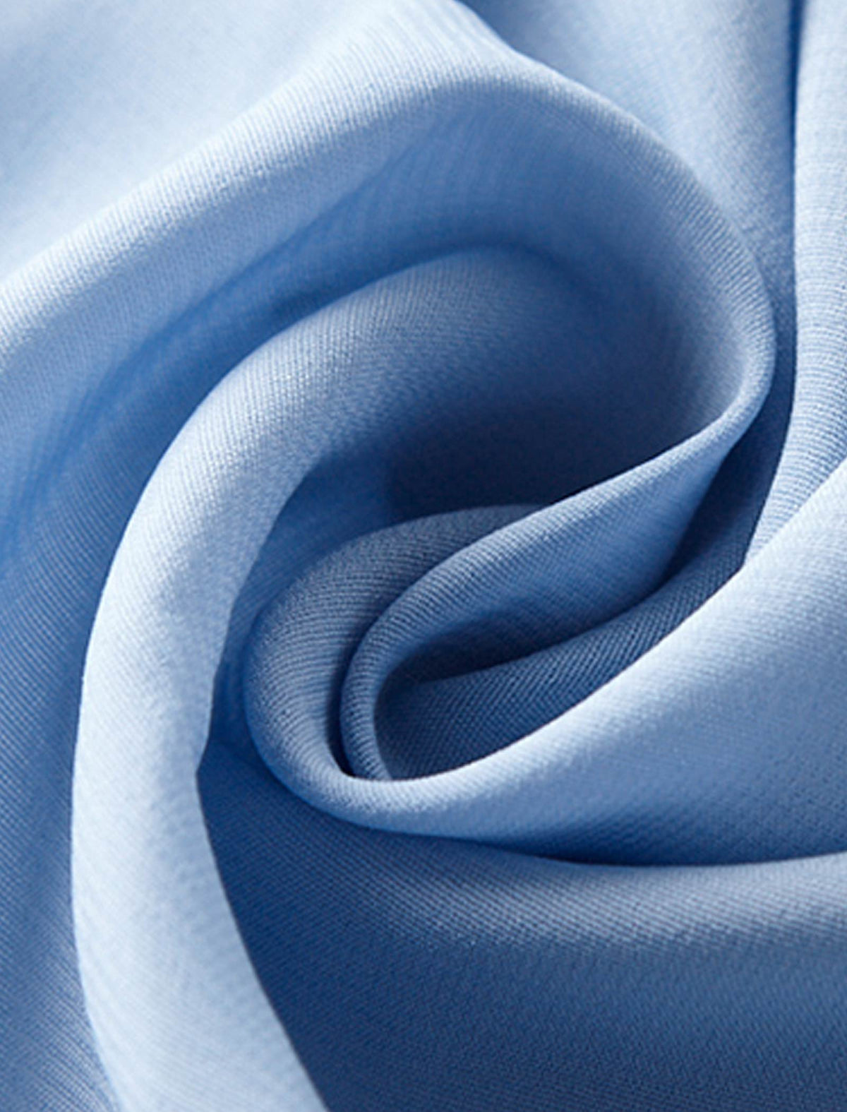 Mist Blue Embossed Leopard Shadow Pleated Dress