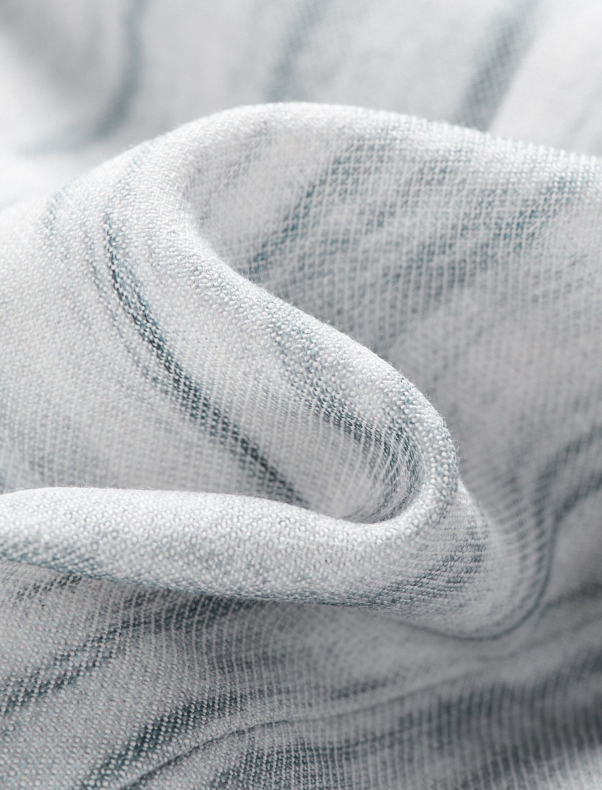 Linen Blend Three-Quarter Sleeve Striped Lapel Blazer