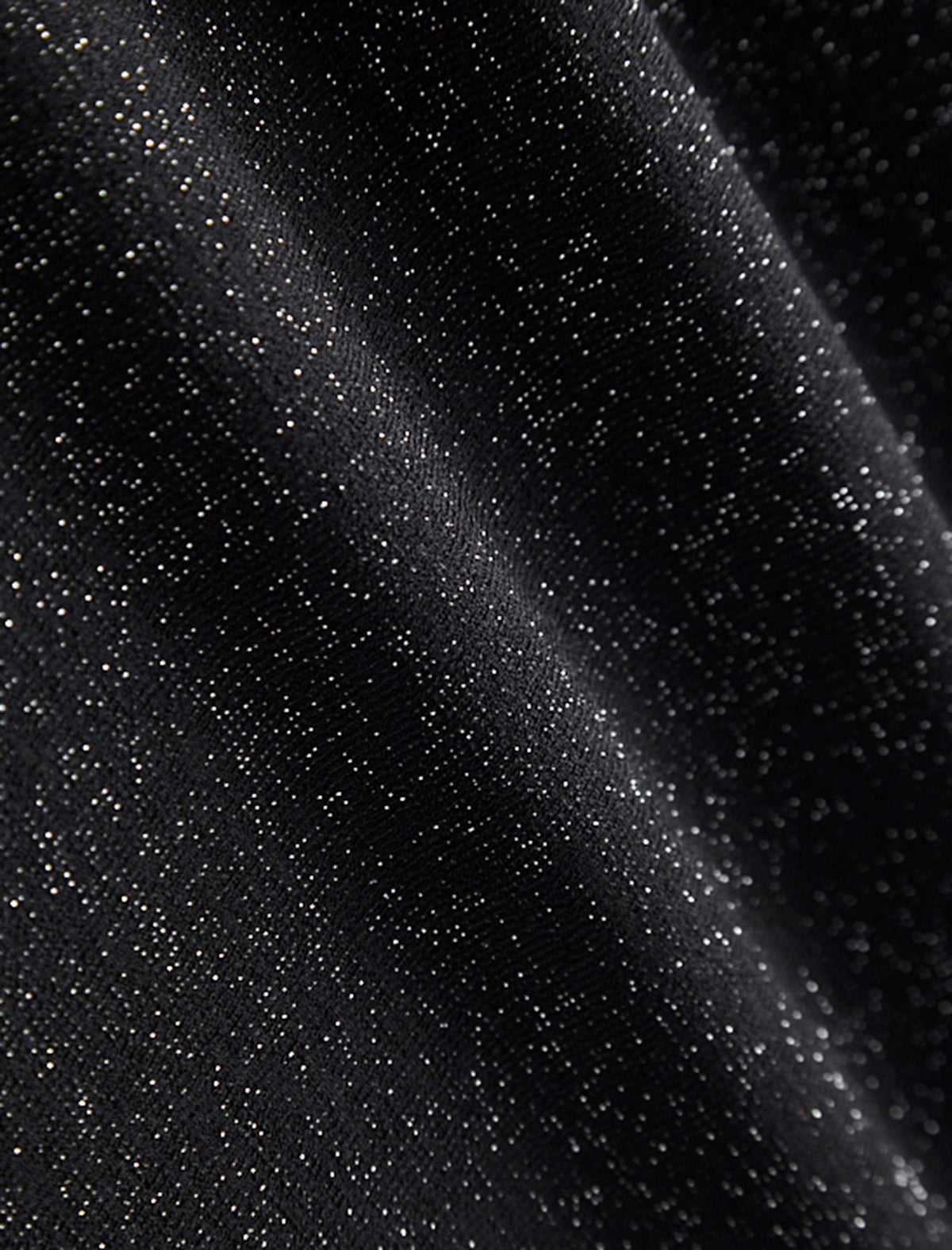 Glitter V-Neck Wrap Midi Dress