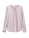 Embellished Neckline Textured Top