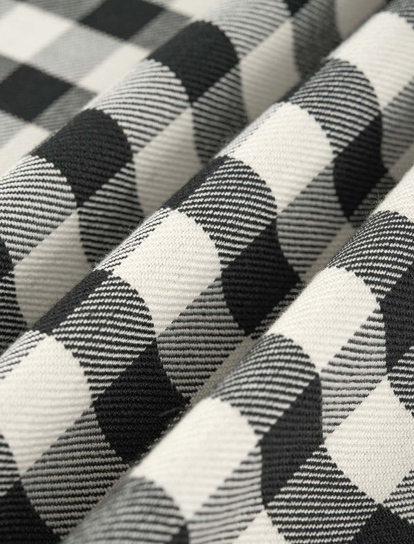 Plaid High-Waist Vintage Mini Skirt