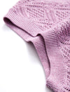 Diamond Open Knit Sleeveless Top