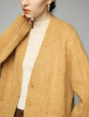 Wool And Mulberry Silk Blend V-Neck Relaxed Button Cardigan