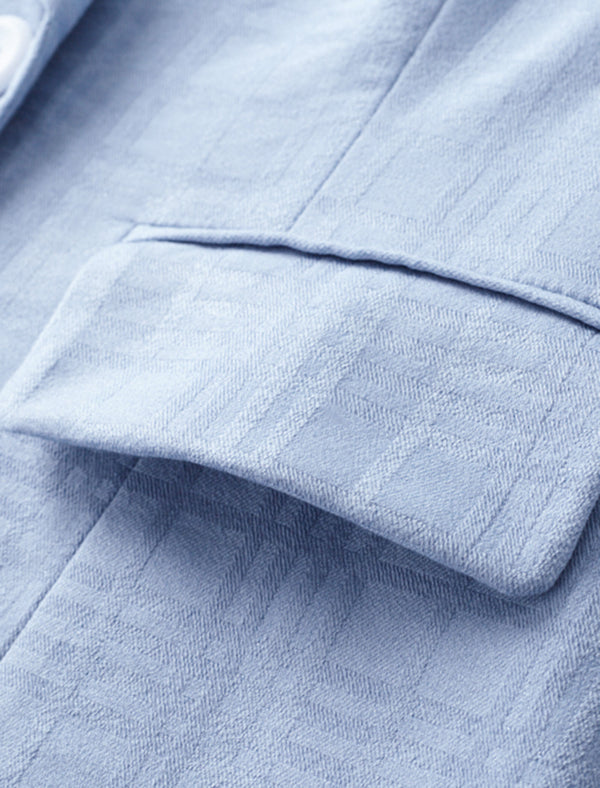 Three-Quarter Sleeve Lapel Blazer