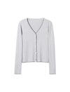 Wool Scallop Trim Cardigan and Cami Set