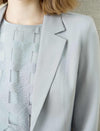 Light Grey 3/4 Sleeve Blazer