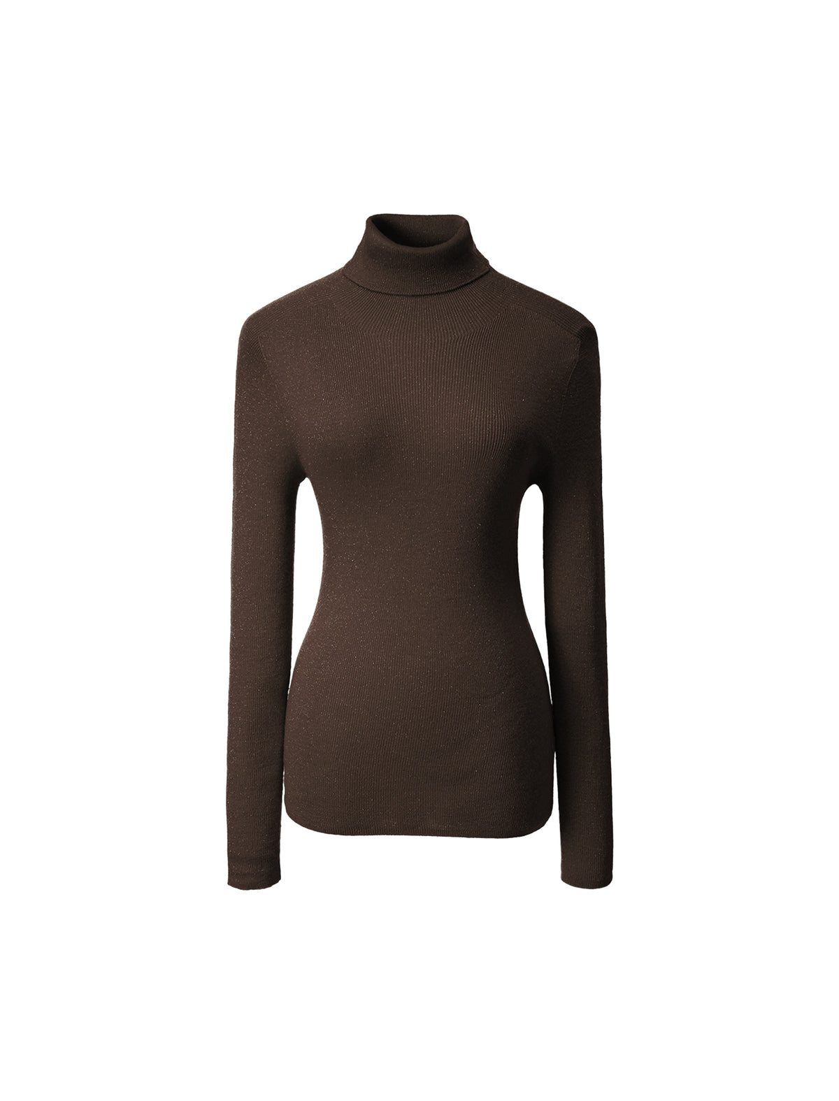 Wool Blend Turtleneck Top