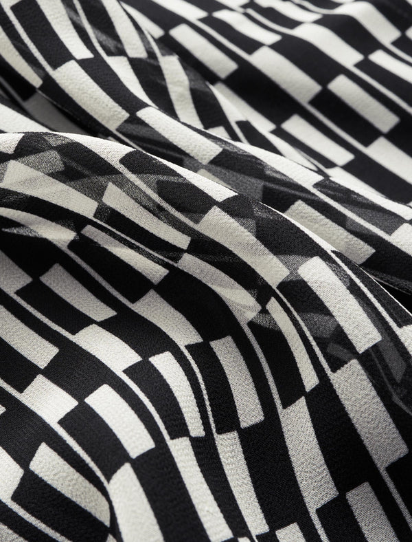 Checkered Button Up Blouse