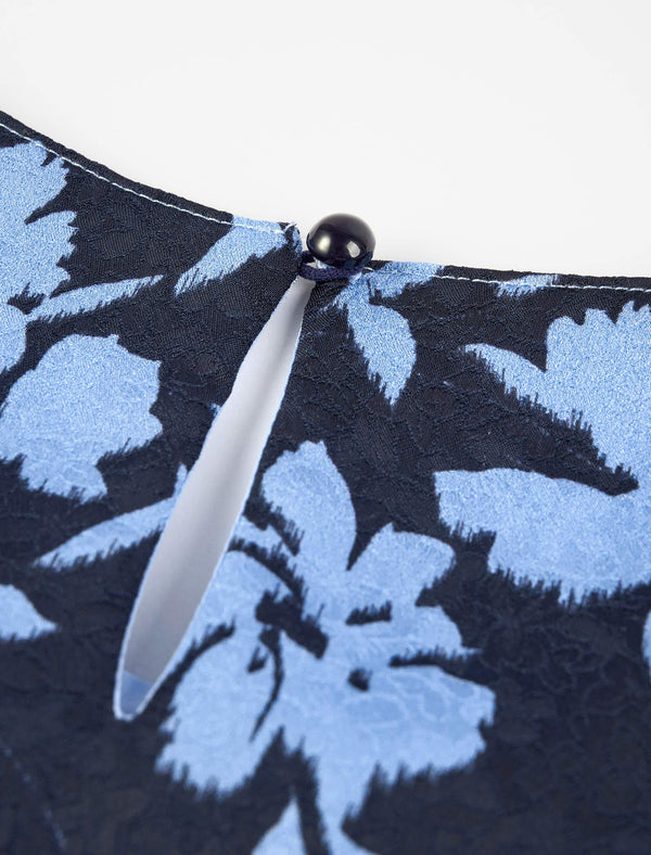 Floral Sleeveless Midi Dress