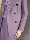 Double Breasted Notched Lapel Tailored Blazer