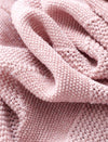 Pink Textured Short Sleeve Knit Top