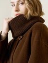 Brown Wool-Alpaca Blend Toggle Closure Coat