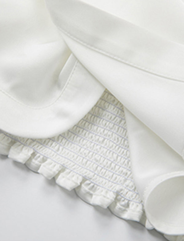 Twist Front Satin Blouse