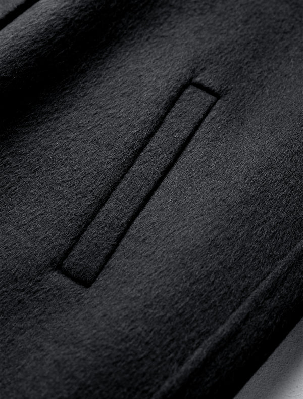 Charcoal Grey Wool Blend Coats